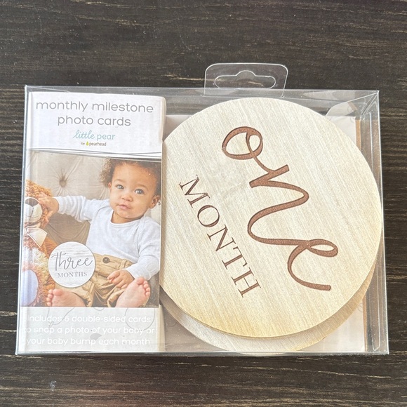 little pear Other - Monthly Milestone Photo Cards - Brown